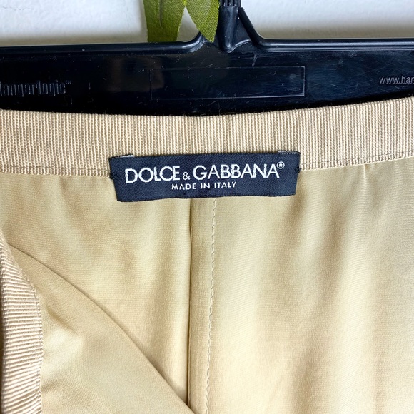 Authentic Dolce & Gabbana Gold Lace Overlay Skirt - Picture 7 of 8